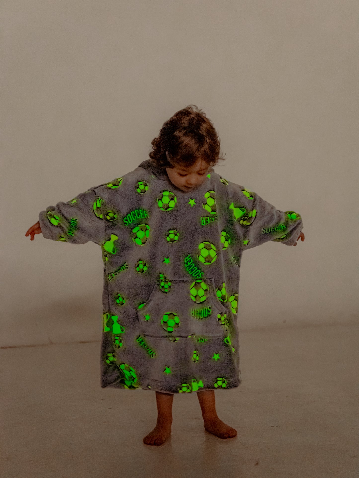 Buso Gigante Luminoso Yeti Para Ninos