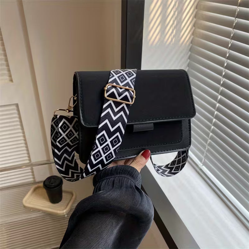 Bolso Bandolera Urbano Minimalista de Gran Capacidad con Correa Ajustable
