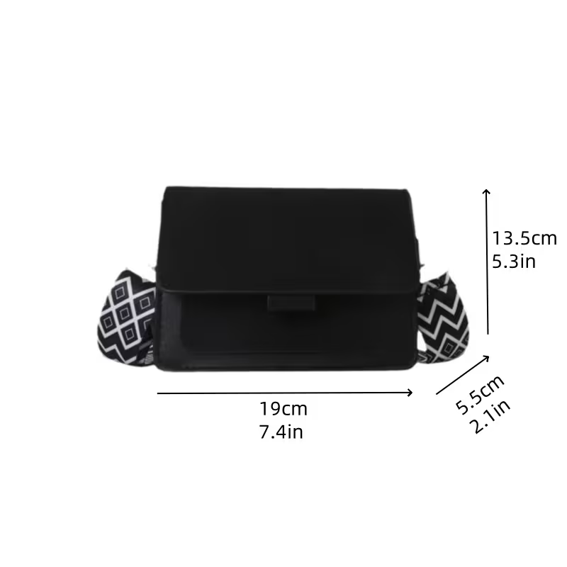 Bolso Bandolera Urbano Minimalista de Gran Capacidad con Correa Ajustable