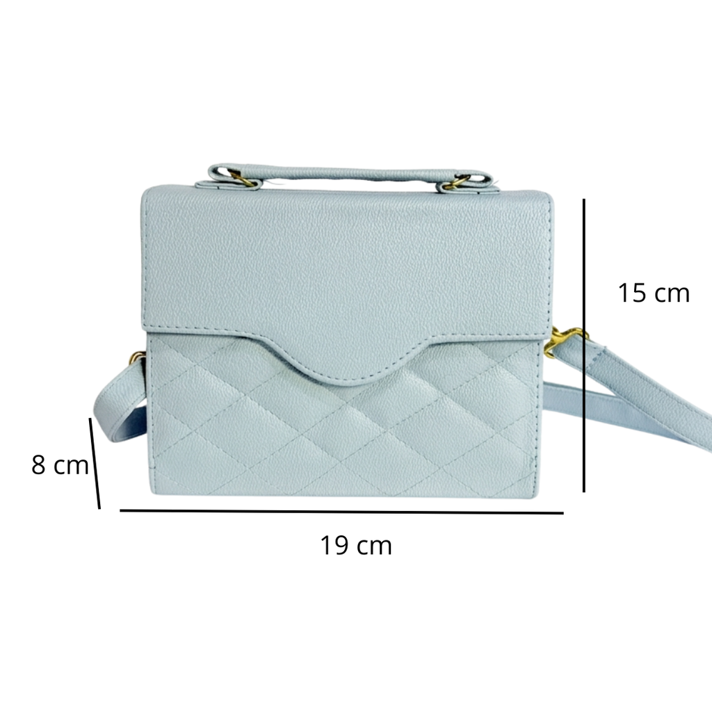 Bolso de mano echo en Colombia Color Azul cielo