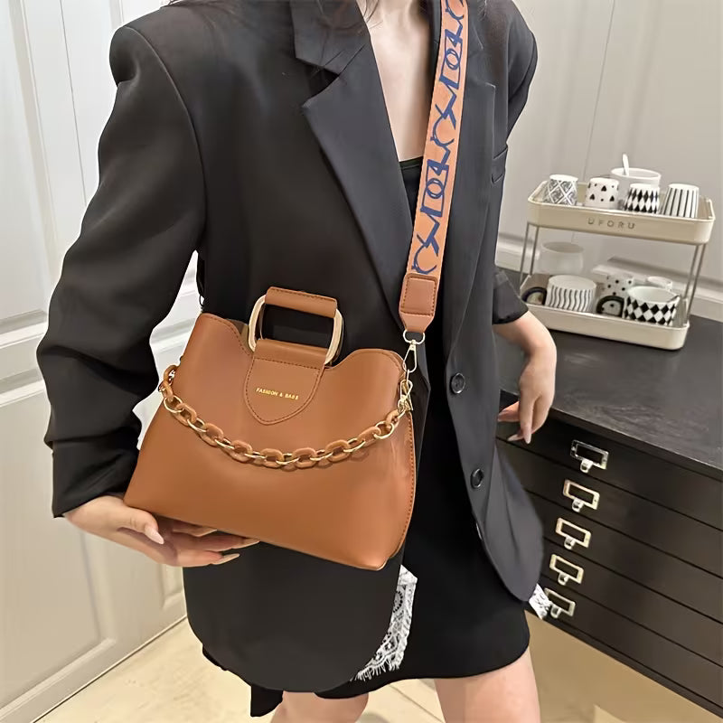 Bolso de Mujer Vintage con Cierre Magnético y Correa Ajustable