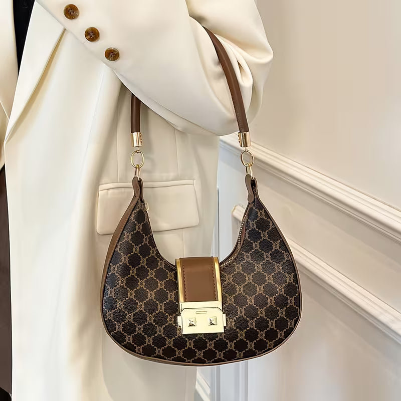 Nuevo bolso de hombro de primavera de moda vintage versátil de gama alta para mujeres
