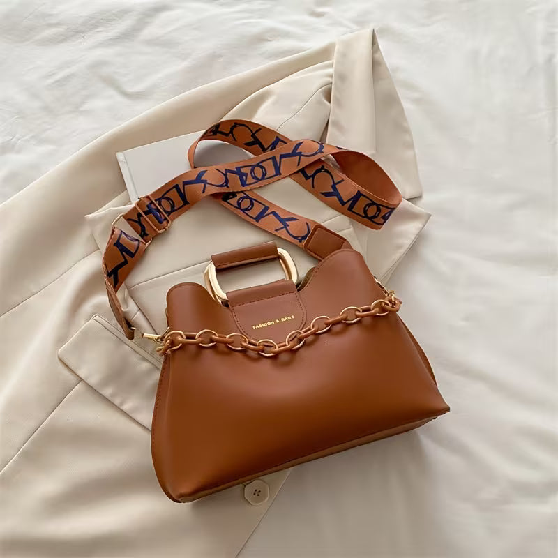 Bolso de Mujer Vintage con Cierre Magnético y Correa Ajustable