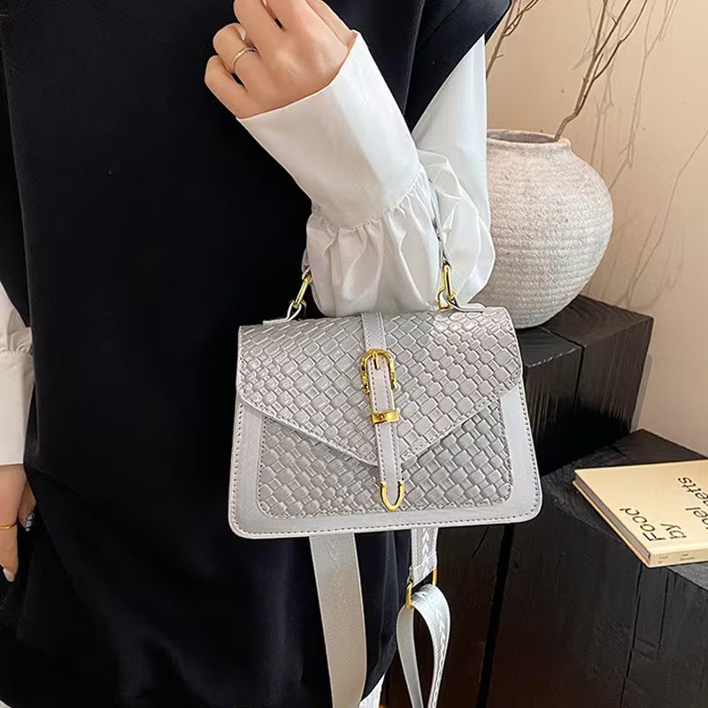Bolso multifuncional de moda para damas  Cierre abatible duradero y seguro