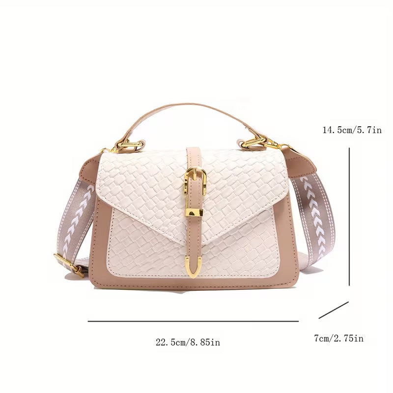 Bolso multifuncional de moda para damas  Cierre abatible duradero y seguro