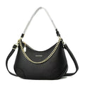 Bolso  de alta calidad con cadena decorativa negro