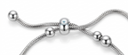 Pulsera Mujer Con Charms tipo Pandora accesorios azules