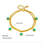 Nuevo collar bohemio doble cadena