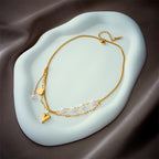 Collar de corazón en acero inoxidable