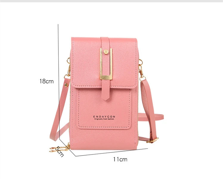 cartera multifunción, pantalla táctil, bolsa para teléfono