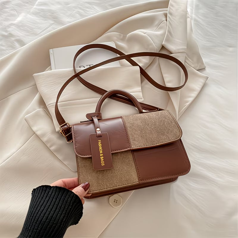 bolso geométrico minimalista! Hecho de nailon ligero, sirve como un bolso multifuncional para ocasiones casuales y formales