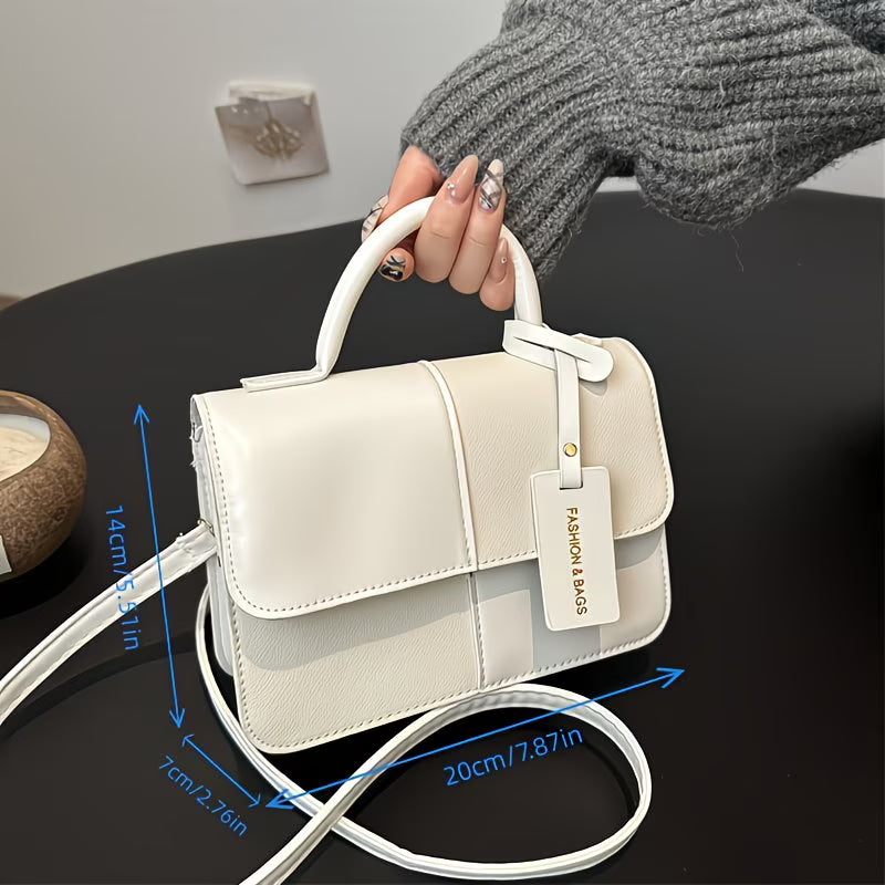 bolso geométrico minimalista! Hecho de nailon ligero, sirve como un bolso multifuncional para ocasiones casuales y formales