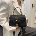 Bolso multifuncional de moda para damas  Cierre abatible duradero y seguro