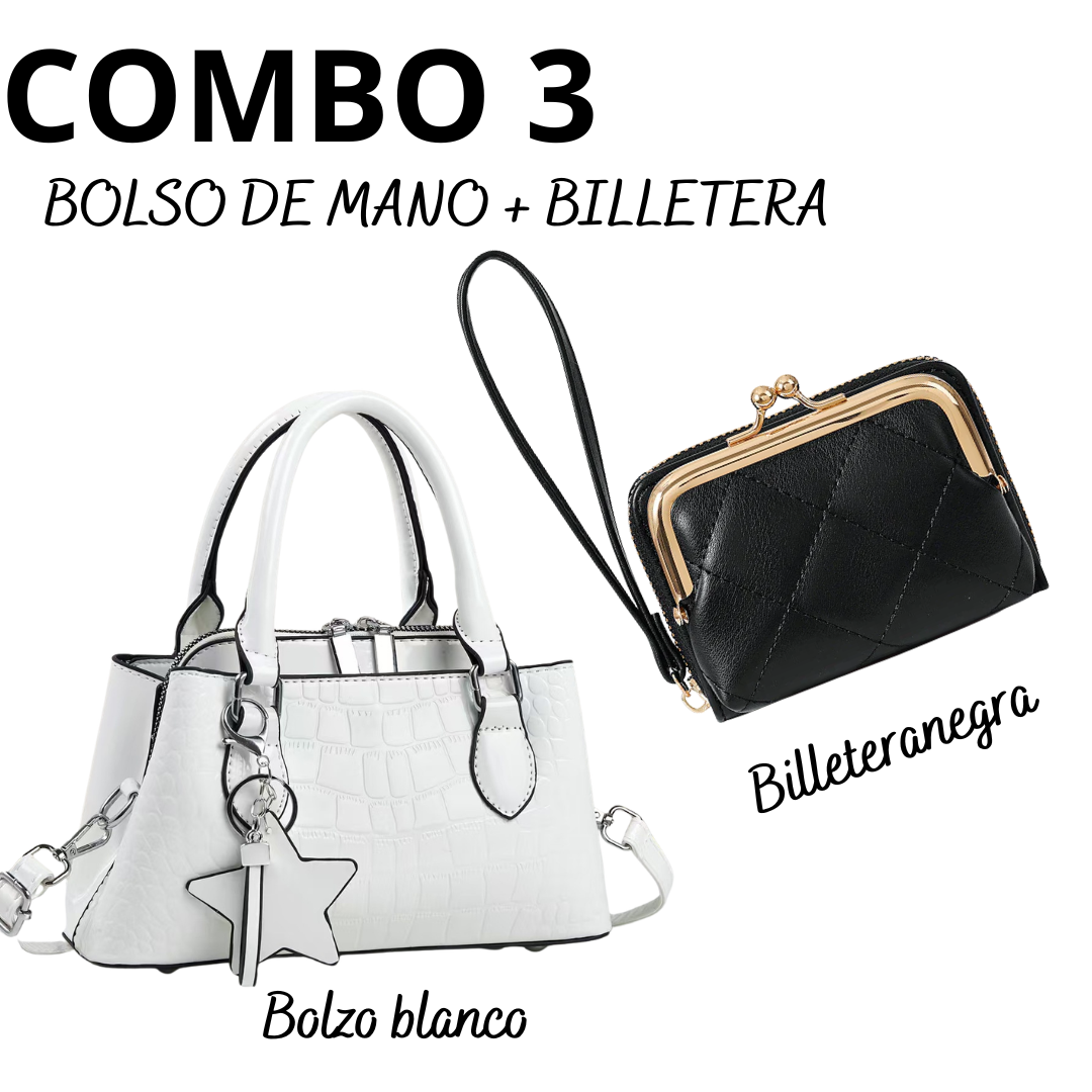 Combos  Bolso de mano + Billetera super oferta