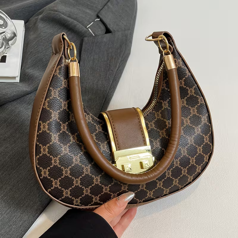 Nuevo bolso de hombro de primavera de moda vintage versátil de gama alta para mujeres