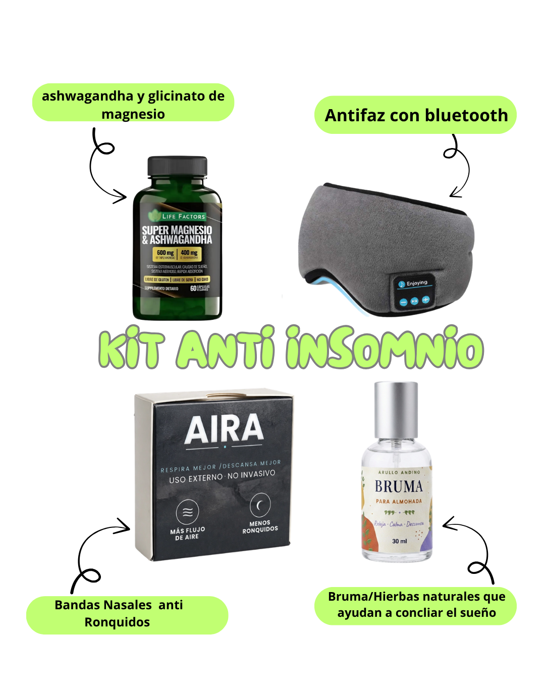KIT ARULLO ANDINO (anti insomnio)